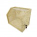 FixtureDisplays® Donation Box Fundraising Church Tithes Offering Building Fund with Lock and Keys, Made from Particle Board Wood Rustic Box Clear Cover 13.9